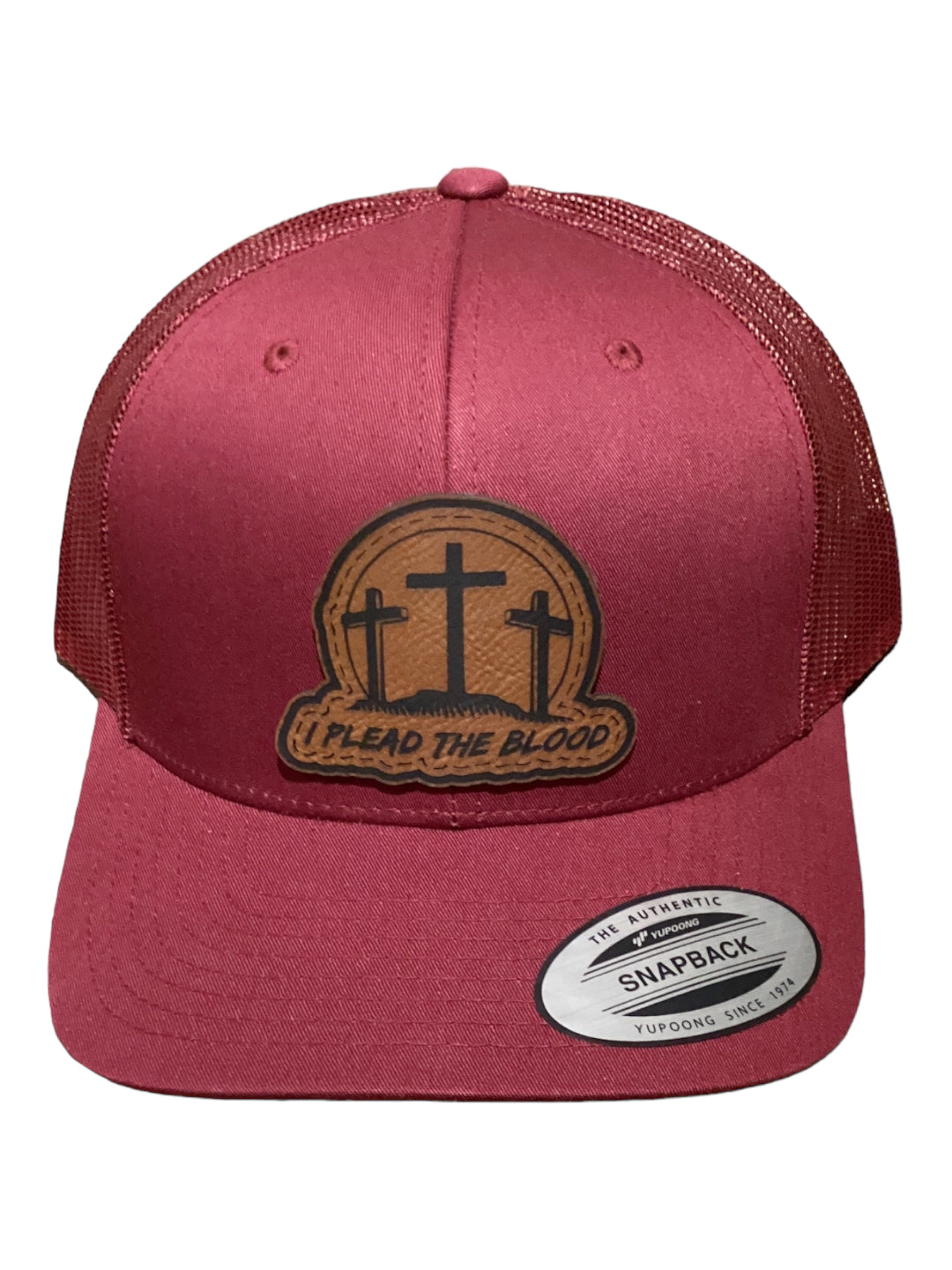 I Plead The Blood Patch Hat